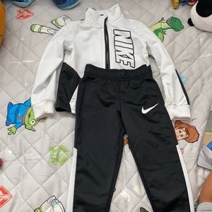 Toddler bike track outfit.